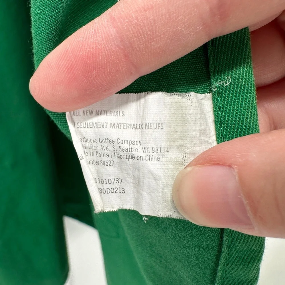 Starbucks Barista Apron Green Official Employee Uniform Siren Logo One Size OS